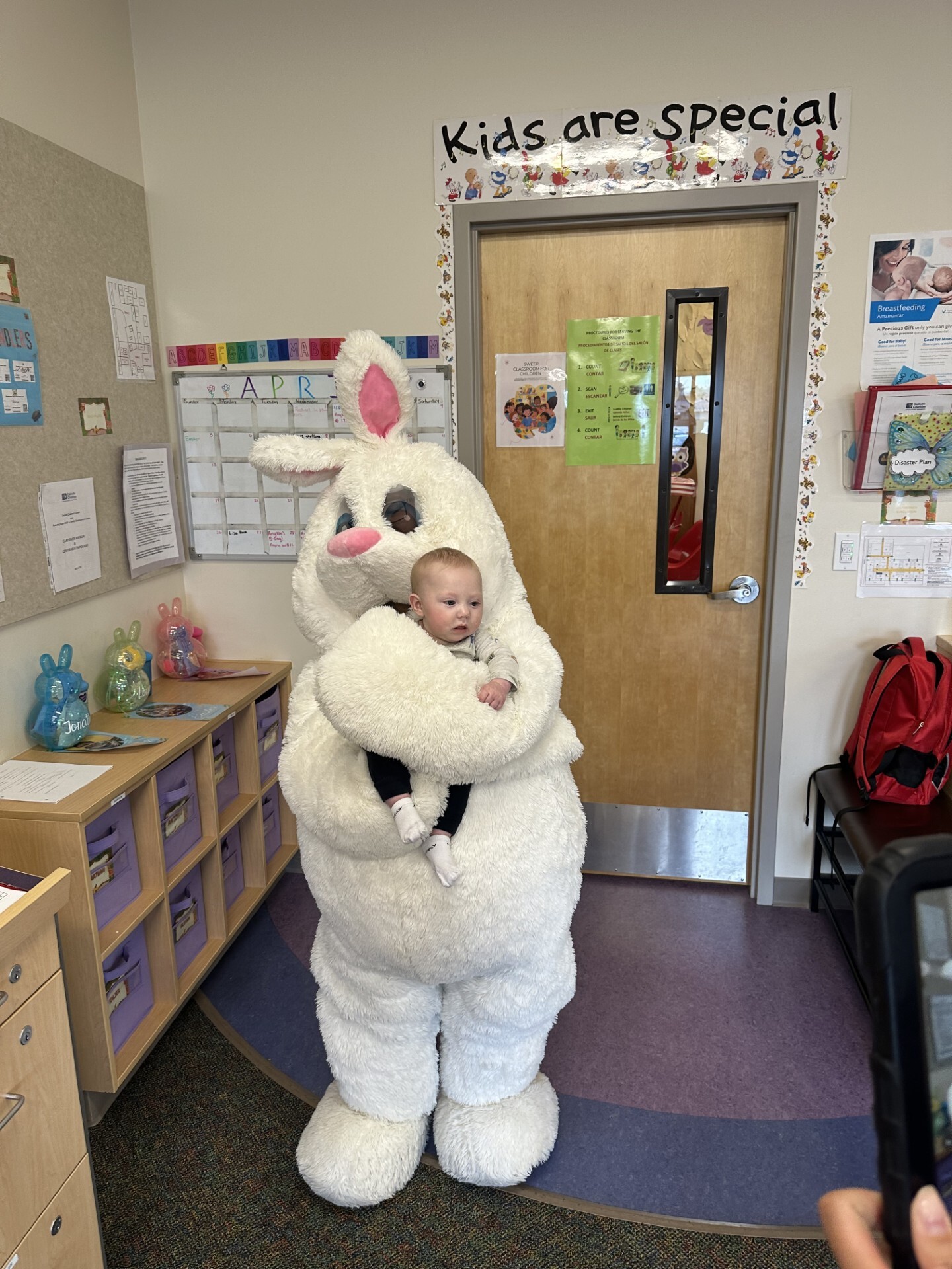 Easter Bunny Visit to ECEAP