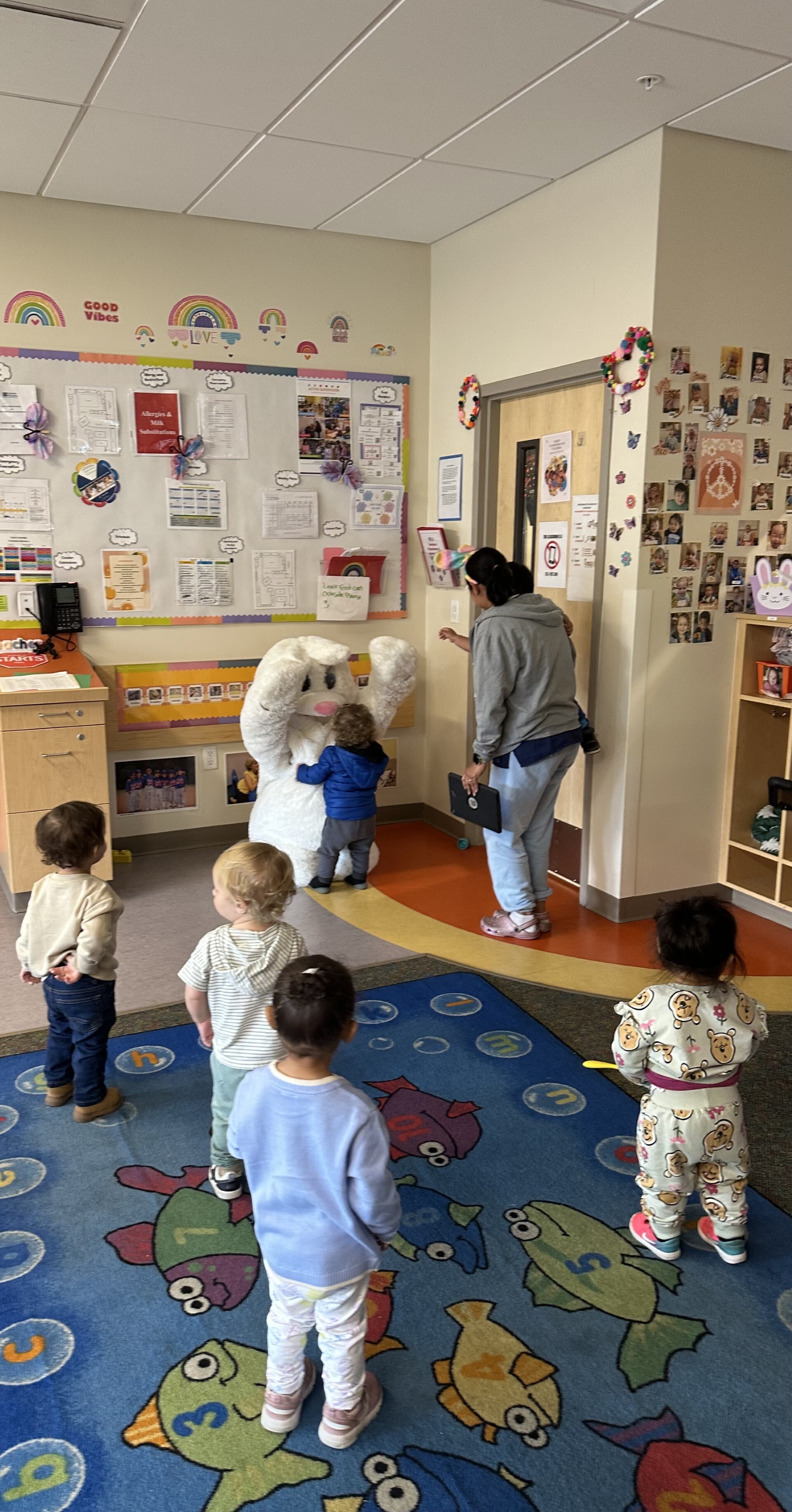 Easter Bunny Surprises Kids at Catholic Charities