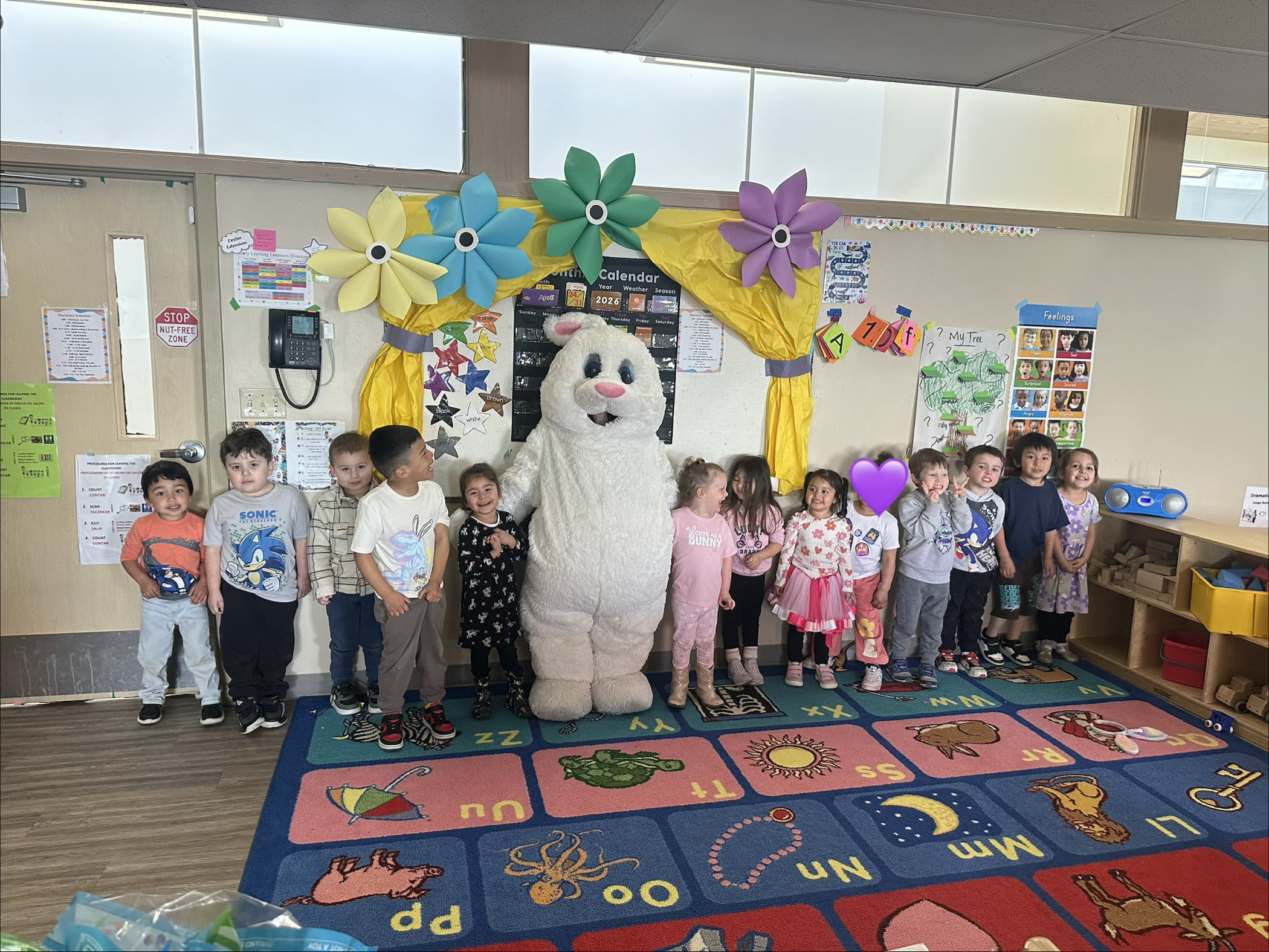 Easter Bunny Visit to ECEAP