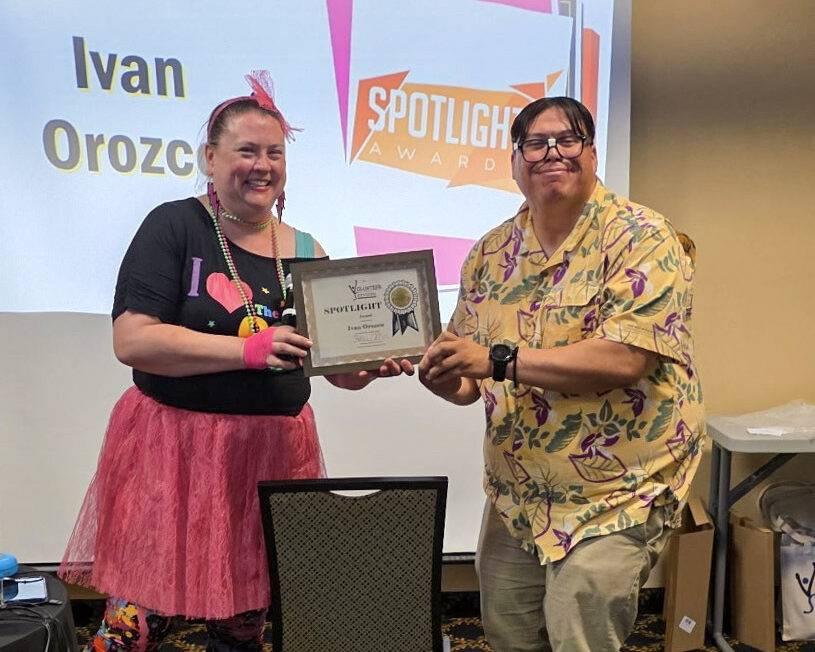 The Senior Services Team from Catholic Charities Serving Central Washington was recognized for excellence in volunteer recruitment, operational support, and leadership during a celebratory '80s-themed statewide meeting in Leavenworth.